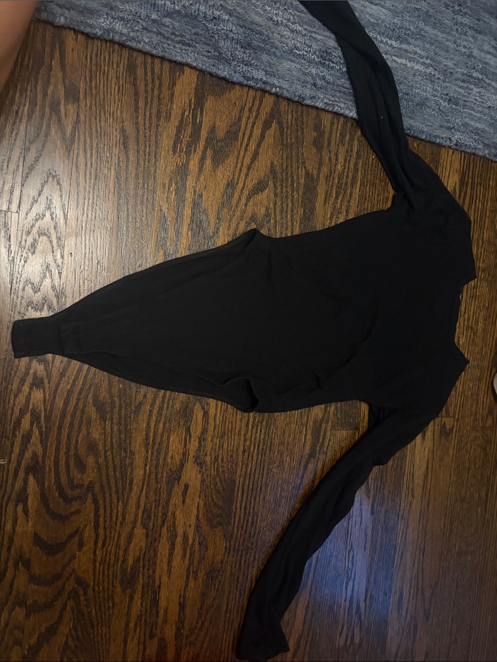Zara Black Long-Sleeve Jumpsuit